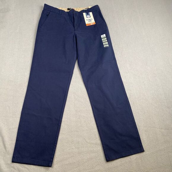 Dockers Ultimate Chino Pants Men's size W34 L34 Slim Fit Navy Blue Smart 360.NEW - Picture 1 of 14